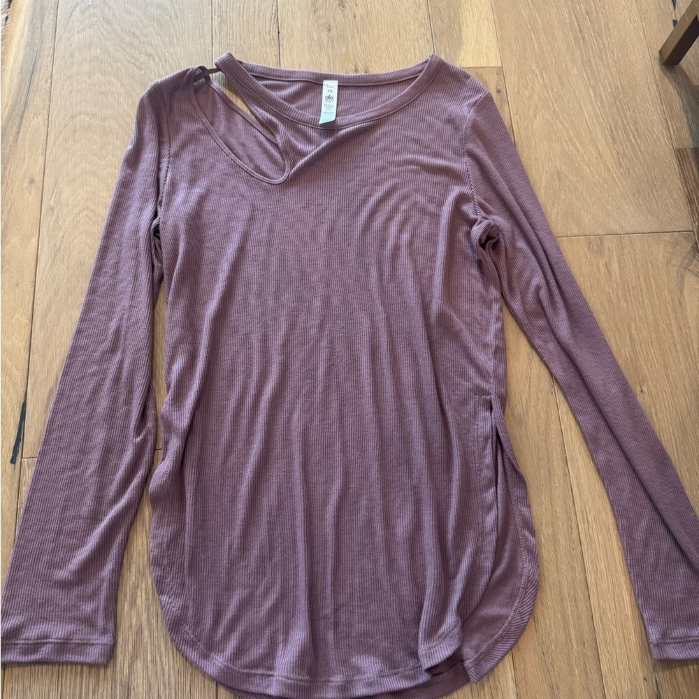 Women's Purple Long Sleeve Top